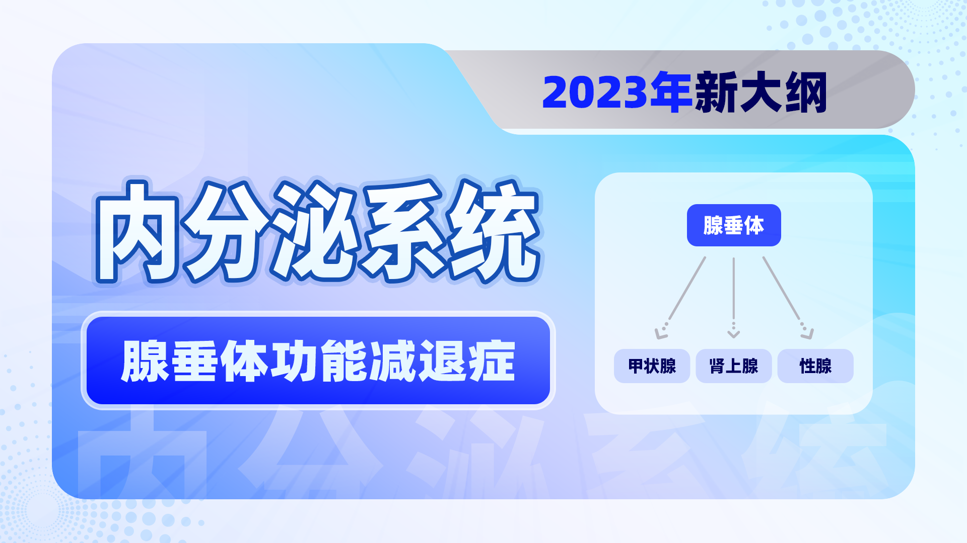 【2023年新大纲】内分泌系统-腺垂体功能减退症